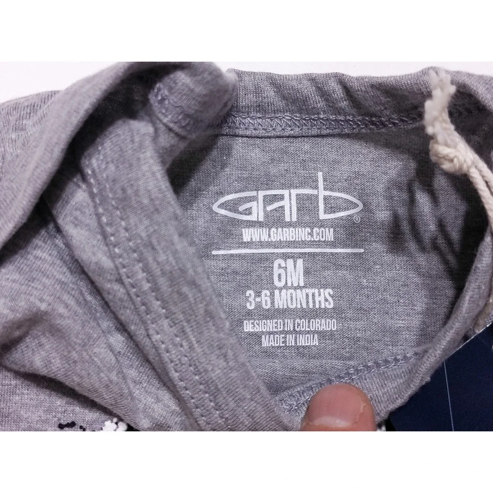 GARB UCF Knights Baby Infant Body Suit‎ Little Gray 3-6 Months 6M ~ New